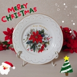 クリスマスプレート大皿飾り皿🎄【ポーセラーツ】