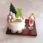 ミニチュアスイーツ クリスマス🎅ケーキとドリンクセット