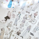海外マステ 切り売り ＊soft＊ 1ループ(20種×1)[KM007]