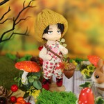 ●本物どんぐりのチャーム●紅葉！オビツ11サイズ