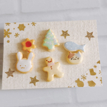 クリスマス アイシングクッキー ピアスセット(チタンポスト)