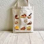 Cafe-sweets☆羊毛刺繍 キャンバストート〜秋色スイーツ🌰🧁🎃