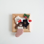 クリスマス ミニフレーム　プレゼントはここに入れてください