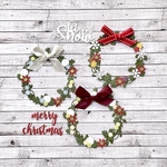 クラフトパンチ＊ダイカットのクリスマスリース