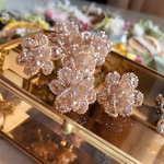 【在庫限り】2pcs)2517)インポートイヤリング) brown#5y