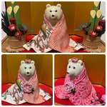 しろくま貯金箱  お正月　ひな祭り　