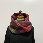 ❤️軽くて暖かい❤️タータンチェック柄のスヌード❤️大人レッド