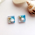 【再…販】小さな海のイヤリング（ノンホールピアス）