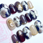【NEW】即日発送❣️ネイルチップ完成品15枚セット❤️ 成人式ネイルチップ　鞠