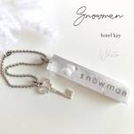 snowman＊ホテルキー キーホルダー WHITE