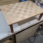 mocomoco299様オーダーメイド*ローテーブル＊モザイク柄＊ヒノキ＊ハンドメイド