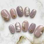 ★現品販売★ネイルチップ-106フラワーネイル