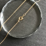 K16GP 50㎝キヘイチェーン　ロングネックレスチェーン　ゴールドカラー