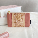 インド刺繍リボンのミニポーチ