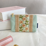 インド刺繍リボンのミニポーチ