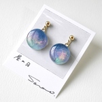 星の日　厚型15ミリ　揺れるピアス/イヤリング