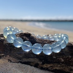 ミルキーアクアマリン K00099 9.7ミリ天然石ブレスレット パワーストーンブレスレット