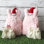 生えうさぎクリスマスサンタぬいぐるみ