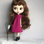 ブライス・リカちゃん服(ニットワンピース)