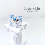 ❄️💎*°diamond dust ✵ 冬の奇跡 *°ダイヤモンドダスト 氷のリボンの指輪  フリーリング