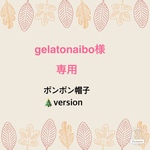 gelatoniaibo様専用　aiboちゃんのボンボンのニット帽