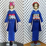 momokoサイズ　ダブルコーディネイトセット　コバルトブルー