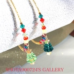 🎄［再販6］Merry X'mas🎄　Swarovskiツリー　シングル　ブレスレッド　#minne_new #スペシャルギフト2023