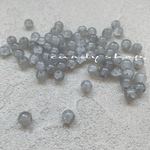 50pcs gray crack glass beads