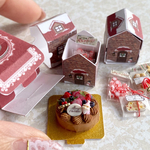 ミニチュア＊クリスマスケーキセット(チョコ)