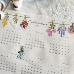 new［一点限定品］２０２３年の壁掛け刺繍カレンダー　人気の韓国インテリアにも♡