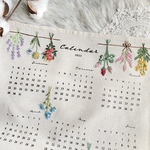new［一点限定品］２０２３年の壁掛け刺繍カレンダー　人気の韓国インテリアにも♡