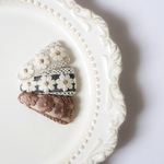 【mini】ぱっちんぴん　インド刺繍　ヘアピン　親子リンク