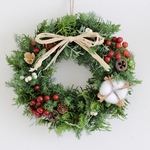 【送料無料】針葉樹のクリスマスリース　21cm