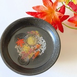 【11/22 21時〜販売予定】小さな紅葉池のインテリアトレー〜満月(高さ3.0cm)