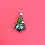 キラキラクリスマスツリーのブローチ🎄