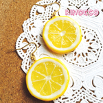 送料無料＊スライスレモンピアス