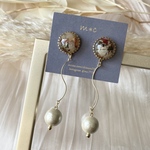 flower・black ピアス