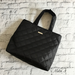 ナイロンキルティングトートバッグ　(ブラック)