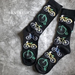 自転車柄メンズ靴下❤️スケーターソックス クロスバイク ロードバイク