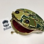 ケロがま口 小サイズ♪迷彩カエル三昧♪