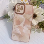 iPhone12ケース　テクスチャーアート　ニュアンス　大人　シンプル　アルコールインクアート　スマホケース