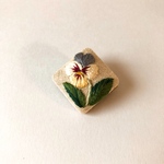 スクエアシリーズ  刺繍ブローチ 