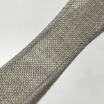 ☆リネンリボン  麻リボン  38mm2メートル シルバー