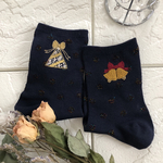 Merry Christmas〜手縫い刺繍靴下(ツリー&ベル)