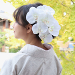 〔再販多数〕累計2,800セット以上販売♡胡蝶蘭 コチョウラン造花髪飾り ヘッドドレス 結婚式成人式前撮り、卒業式に