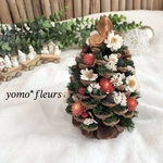 松ぼっくりのクリスマスツリー𖤐 クリスマス　ドライフラワー　プリザーブドフラワー