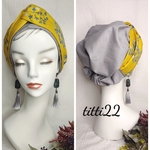 🌼special price 🌼【 フラワー　イエロー 】  帽子にもなるヘアターバン
