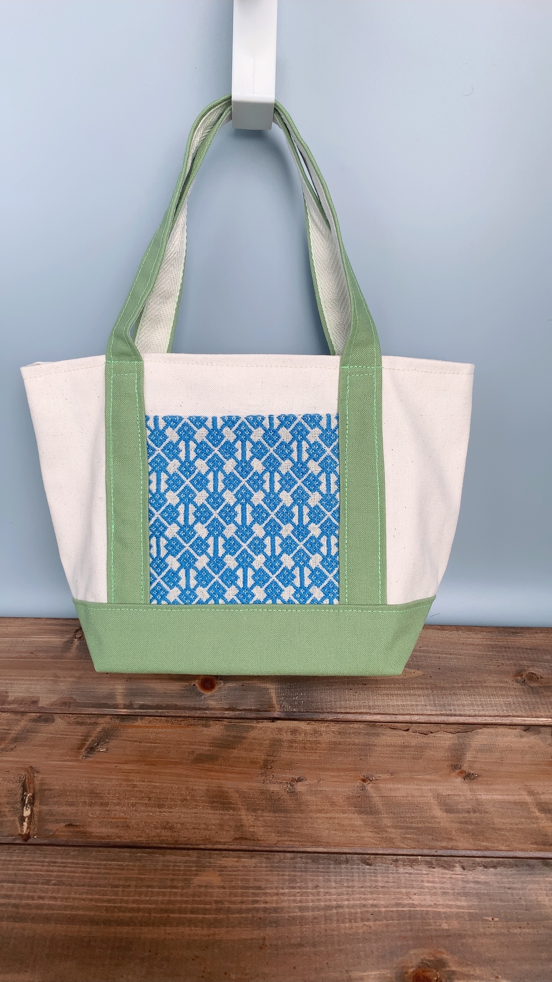 こぎん刺し帆布手提げバッグ こぎん刺し 帆布バッグ - SNOW-MOUTON'S GALLERY | minne byGMOペパボ