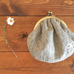 ぷっくりがま口＊＊ashgray