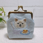kenta0501様専用　【オーダー品】うちの子刺繍ガマ口ポーチ